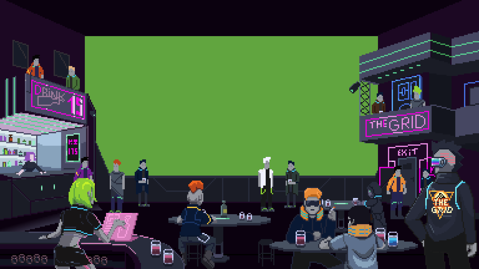 Cyberpunk bartender